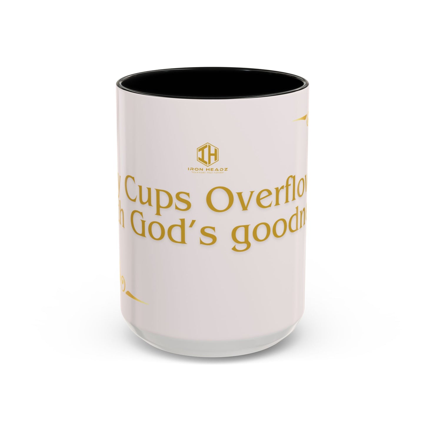 My Cup Overflows with God’s Goodness Mug – Christian Coffee Mug for Women & Men, Faith-Inspired Motivational Gift, Religious Accent Cup 11oz/15oz