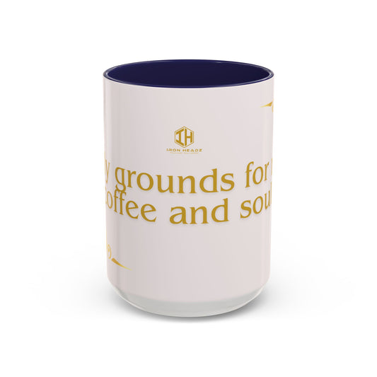 Holy Grounds Coffee Mug – Inspirational Christian Accent Cup, Faith-Based Gift for Coffee Lovers, Motivational Home Decor Mug 11oz/15oz
