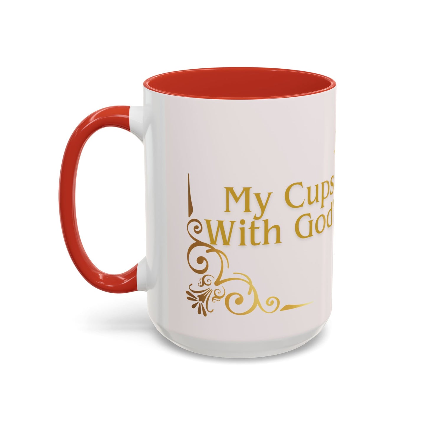 My Cup Overflows with God’s Goodness Mug – Christian Coffee Mug for Women & Men, Faith-Inspired Motivational Gift, Religious Accent Cup 11oz/15oz