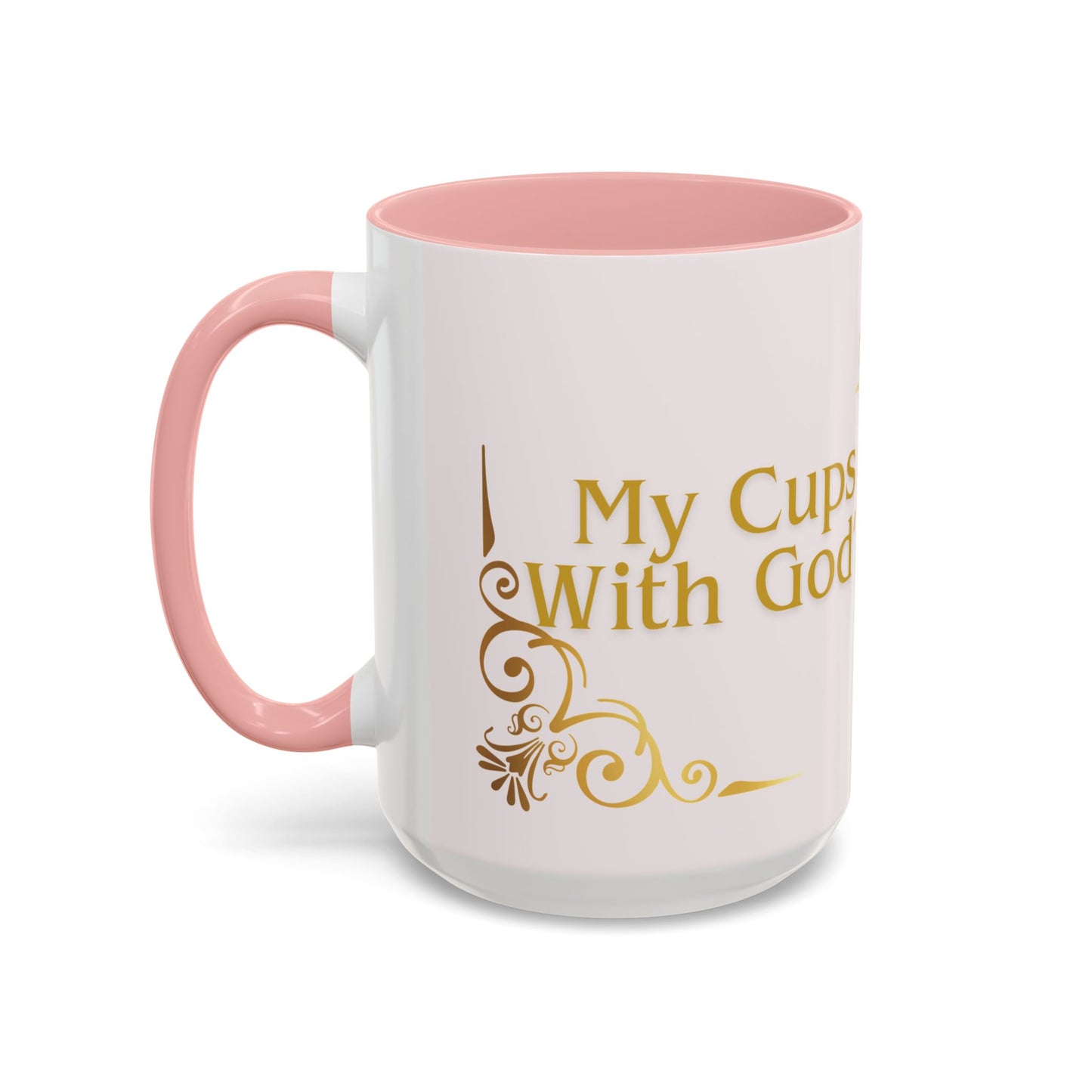 My Cup Overflows with God’s Goodness Mug – Christian Coffee Mug for Women & Men, Faith-Inspired Motivational Gift, Religious Accent Cup 11oz/15oz