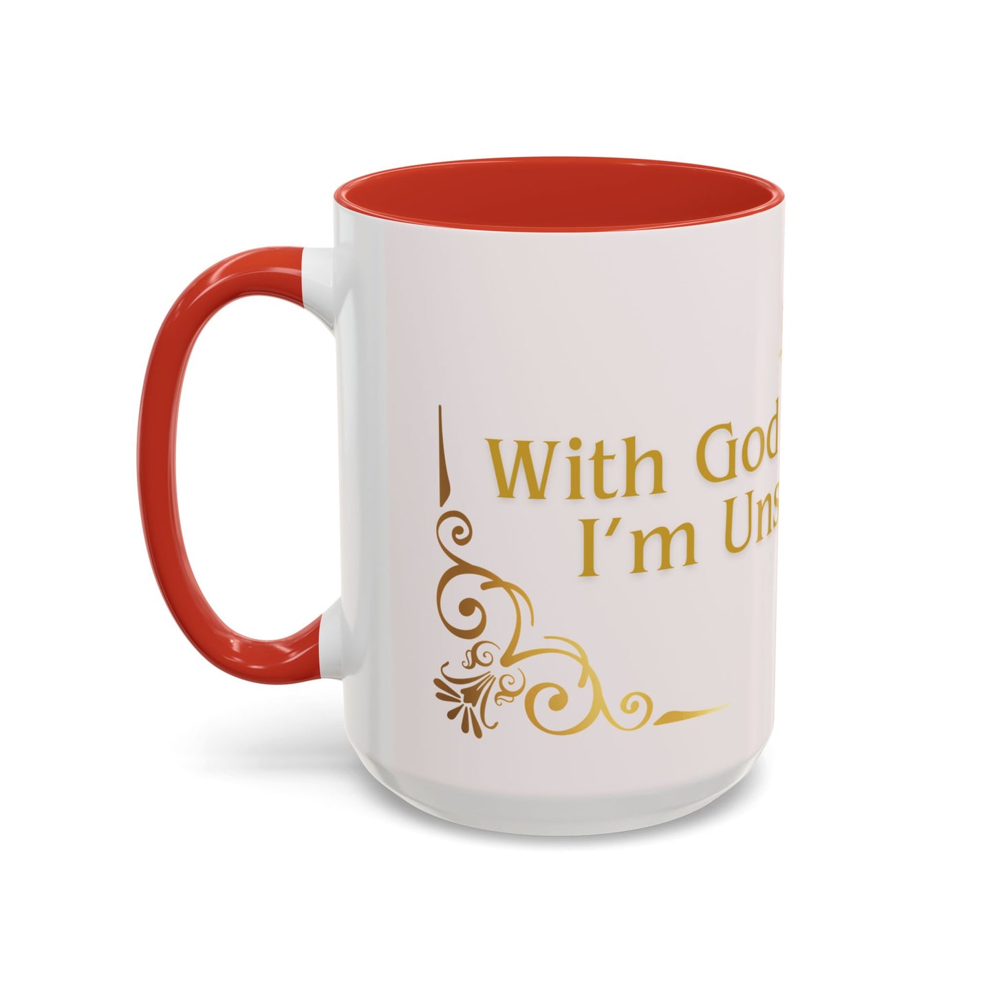 With God and Coffee I’m Unstoppable Mug – Christian Coffee Mug for Women & Men, Faith-Based Inspirational Gift, Religious Motivational Accent Cup 11oz/15oz