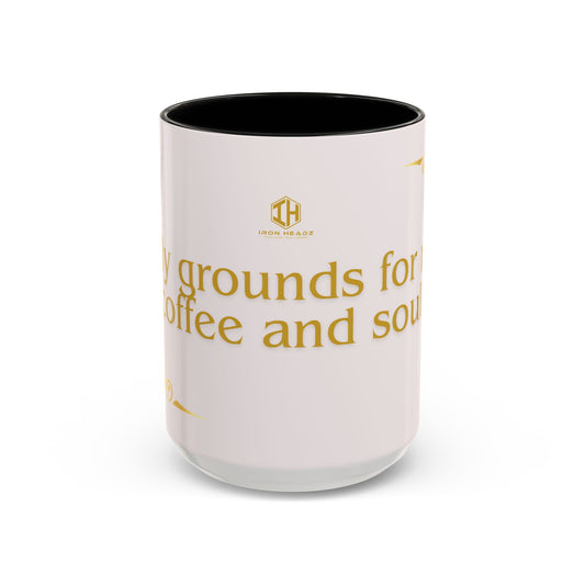 Holy Grounds Coffee Mug – Inspirational Christian Accent Cup, Faith-Based Gift for Coffee Lovers, Motivational Home Decor Mug 11oz/15oz