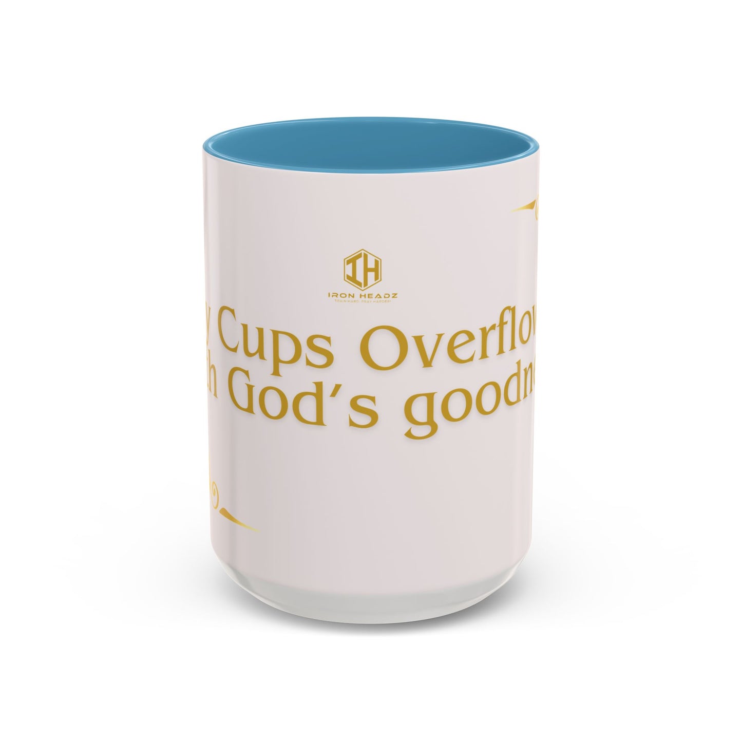 My Cup Overflows with God’s Goodness Mug – Christian Coffee Mug for Women & Men, Faith-Inspired Motivational Gift, Religious Accent Cup 11oz/15oz