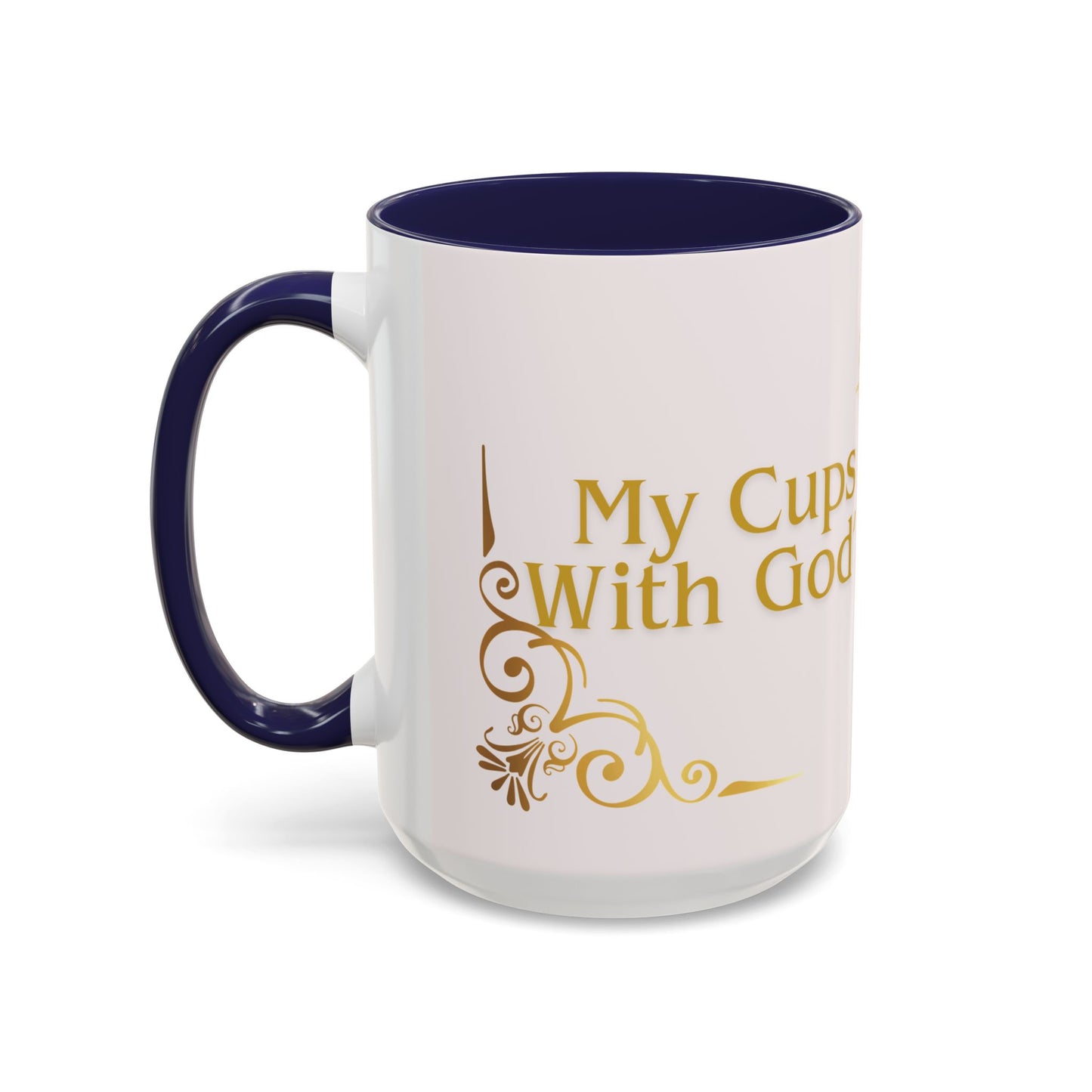My Cup Overflows with God’s Goodness Mug – Christian Coffee Mug for Women & Men, Faith-Inspired Motivational Gift, Religious Accent Cup 11oz/15oz