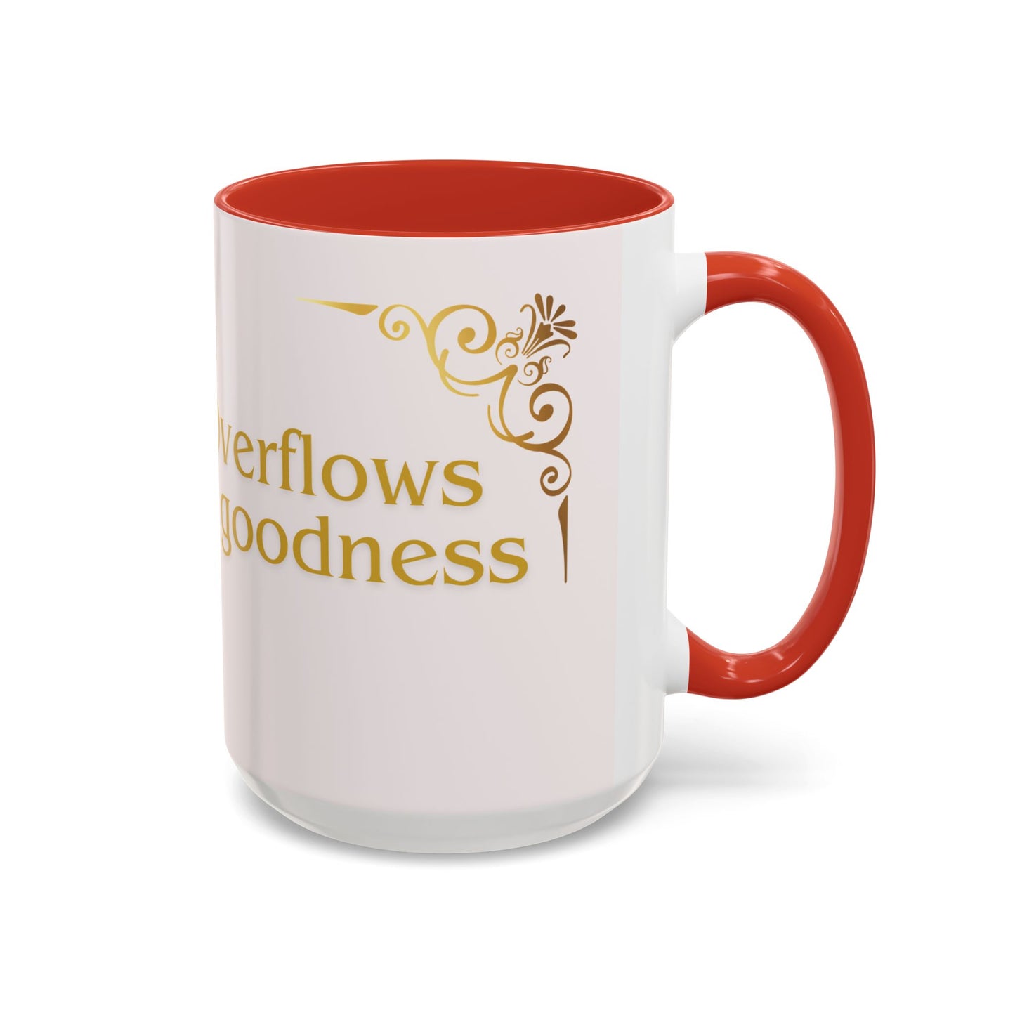 My Cup Overflows with God’s Goodness Mug – Christian Coffee Mug for Women & Men, Faith-Inspired Motivational Gift, Religious Accent Cup 11oz/15oz