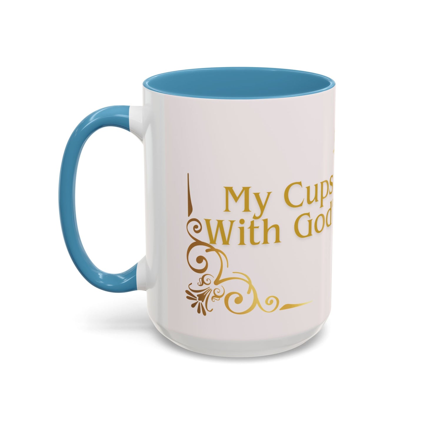 My Cup Overflows with God’s Goodness Mug – Christian Coffee Mug for Women & Men, Faith-Inspired Motivational Gift, Religious Accent Cup 11oz/15oz
