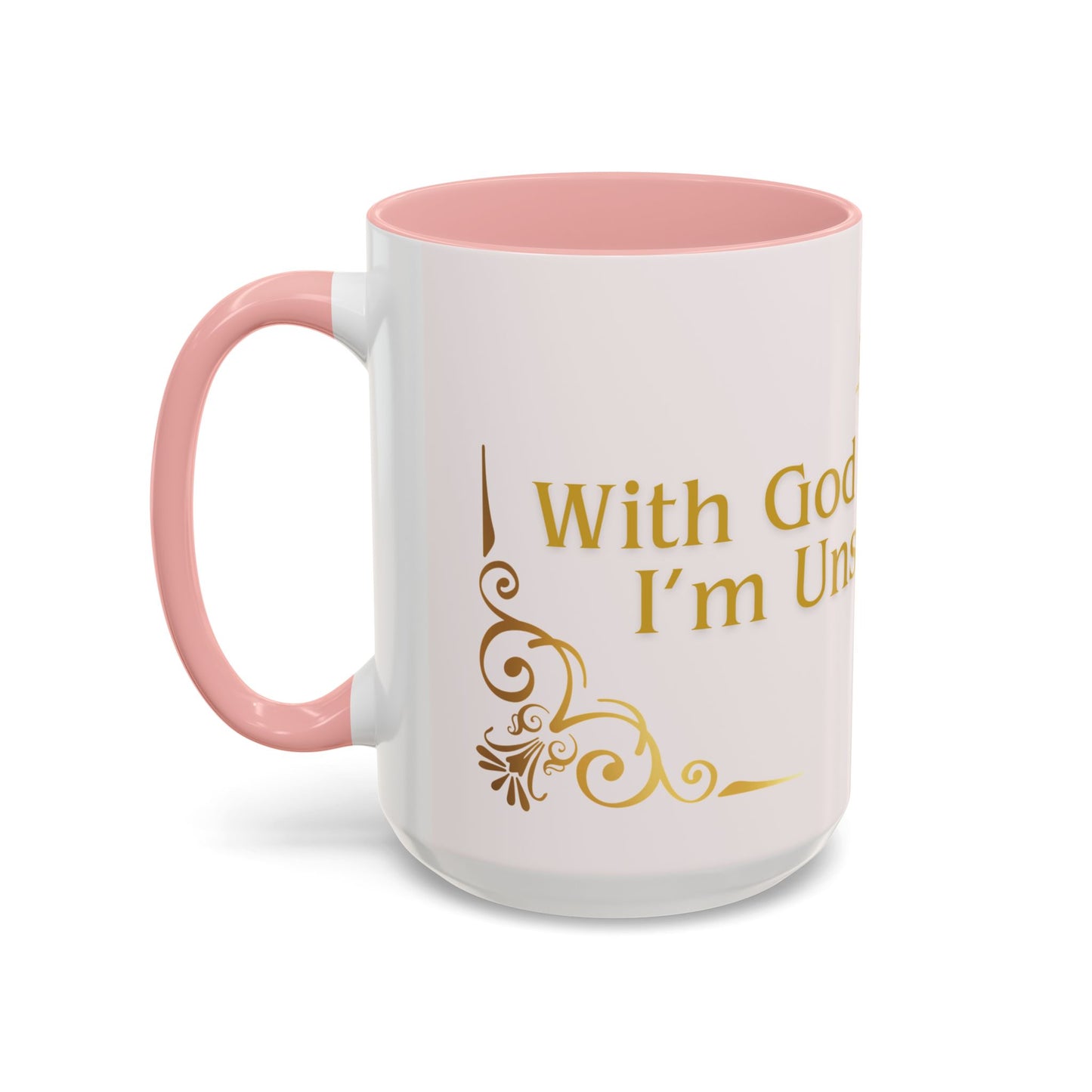 With God and Coffee I’m Unstoppable Mug – Christian Coffee Mug for Women & Men, Faith-Based Inspirational Gift, Religious Motivational Accent Cup 11oz/15oz