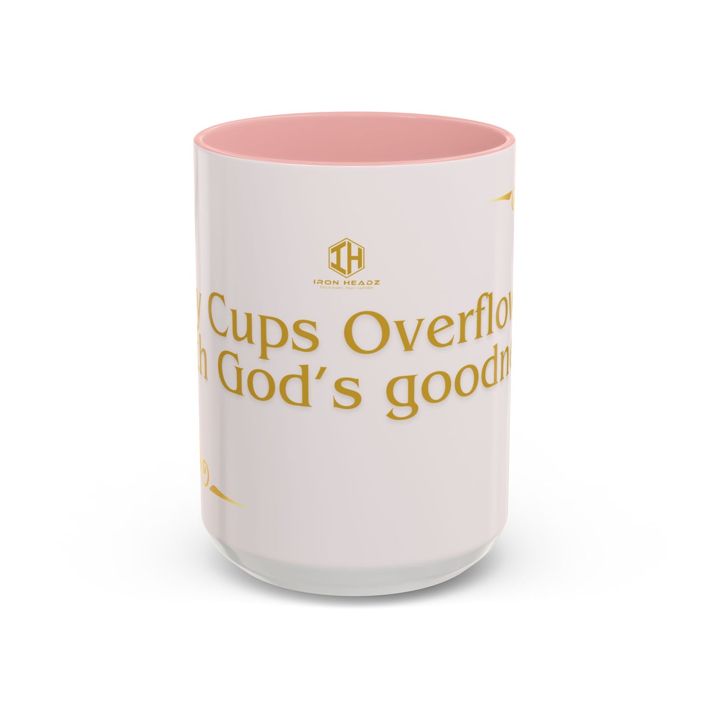 My Cup Overflows with God’s Goodness Mug – Christian Coffee Mug for Women & Men, Faith-Inspired Motivational Gift, Religious Accent Cup 11oz/15oz