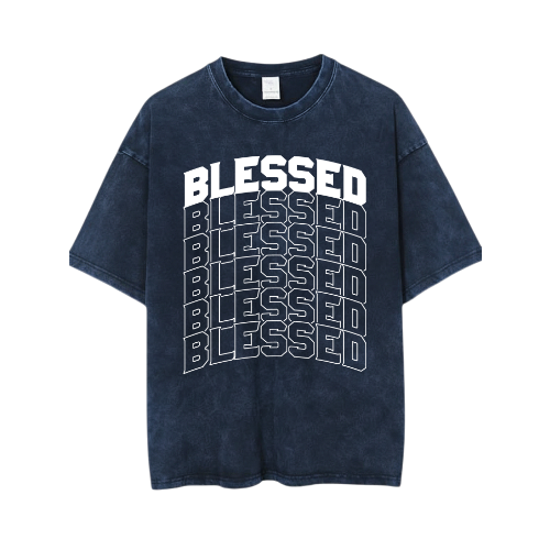 Blessed T-Shirt – Unisex Softstyle Christian Graphic Tee, Faith-Based Apparel, Casual Inspirational Shirt for Believers