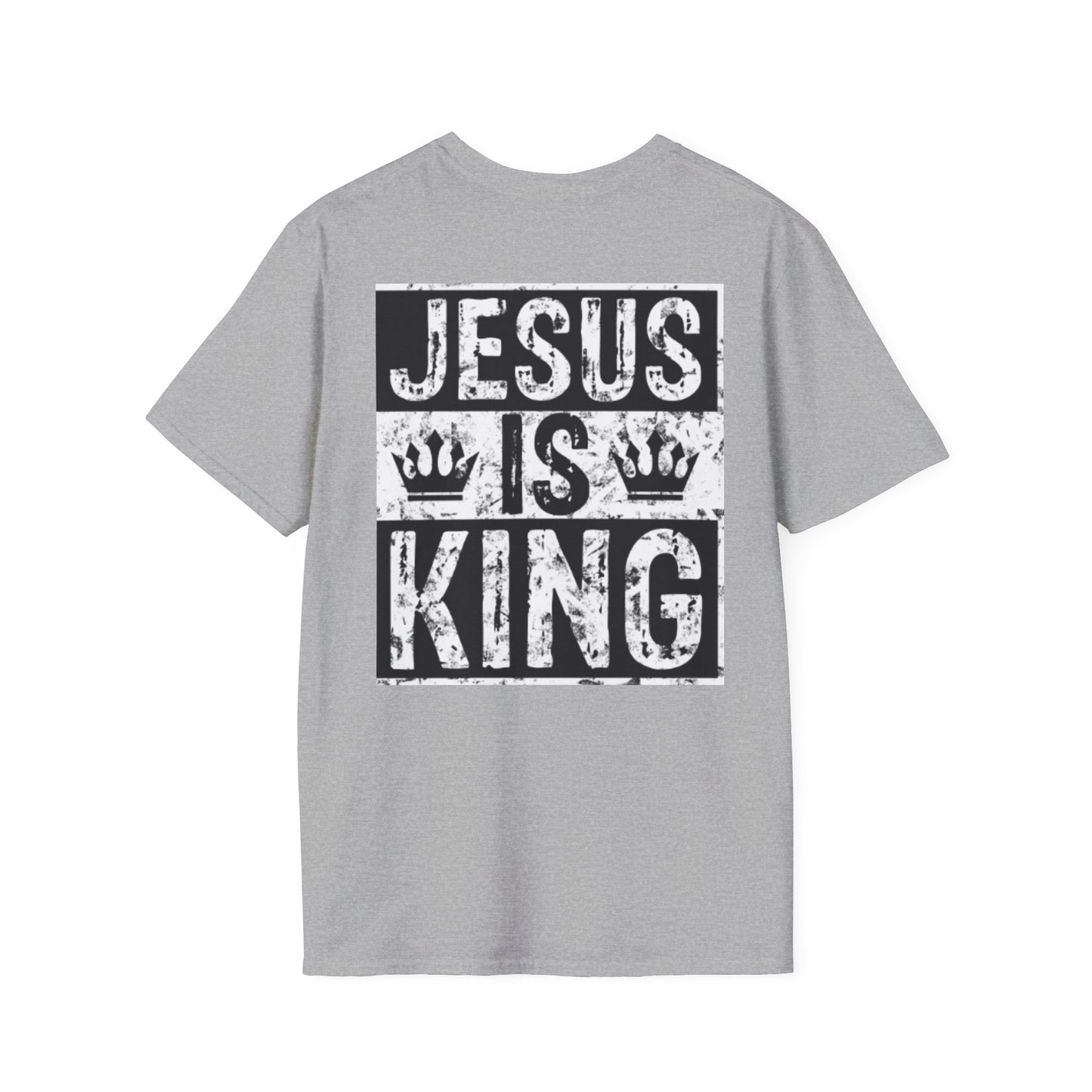 Jesus is King T-Shirt – Unisex Heavy Cotton Christian Graphic Tee, Faith-Based Apparel, Inspirational Casual Wear