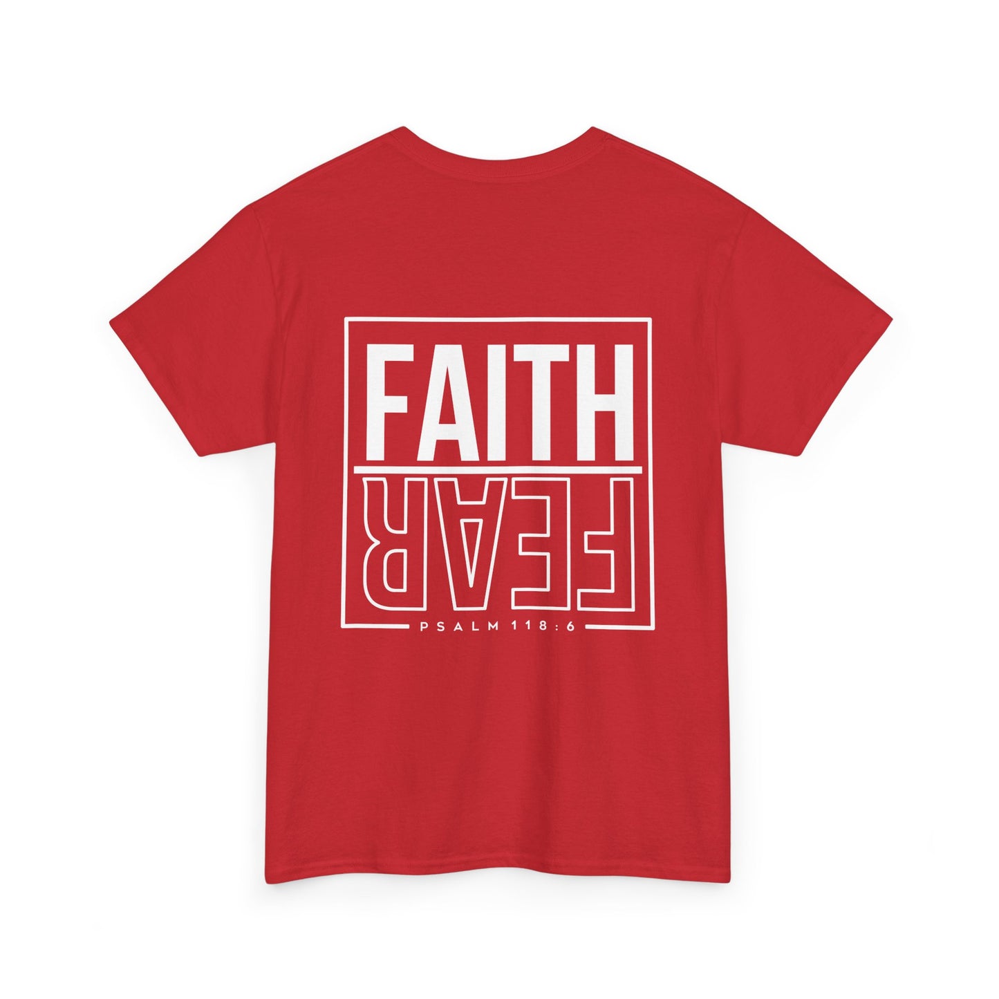 Faith Over Fear T-Shirt – Unisex Softstyle Christian Graphic Tee, Inspirational Faith-Based Shirt, Casual Everyday Wear
