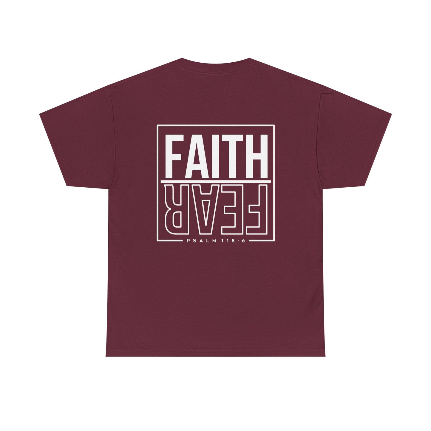 Faith Over Fear T-Shirt – Unisex Softstyle Christian Graphic Tee, Inspirational Faith-Based Shirt, Casual Everyday Wear