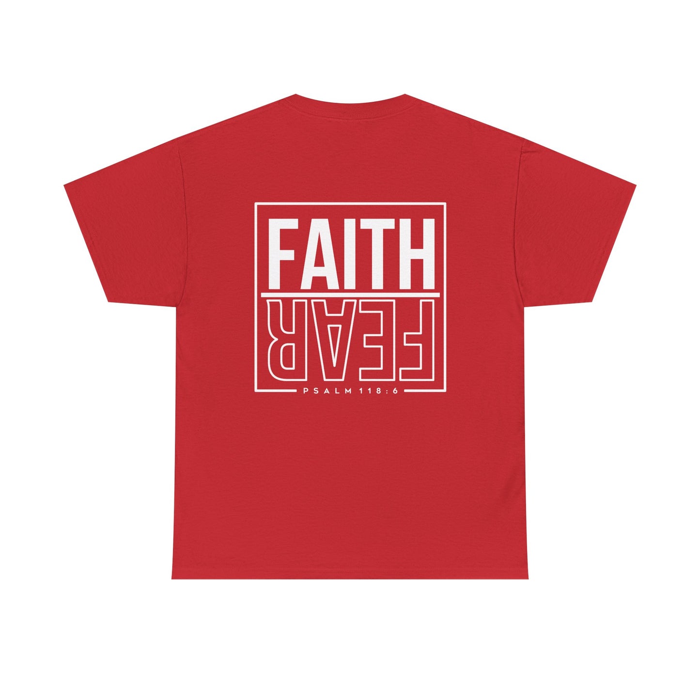 Faith Over Fear T-Shirt – Unisex Softstyle Christian Graphic Tee, Inspirational Faith-Based Shirt, Casual Everyday Wear