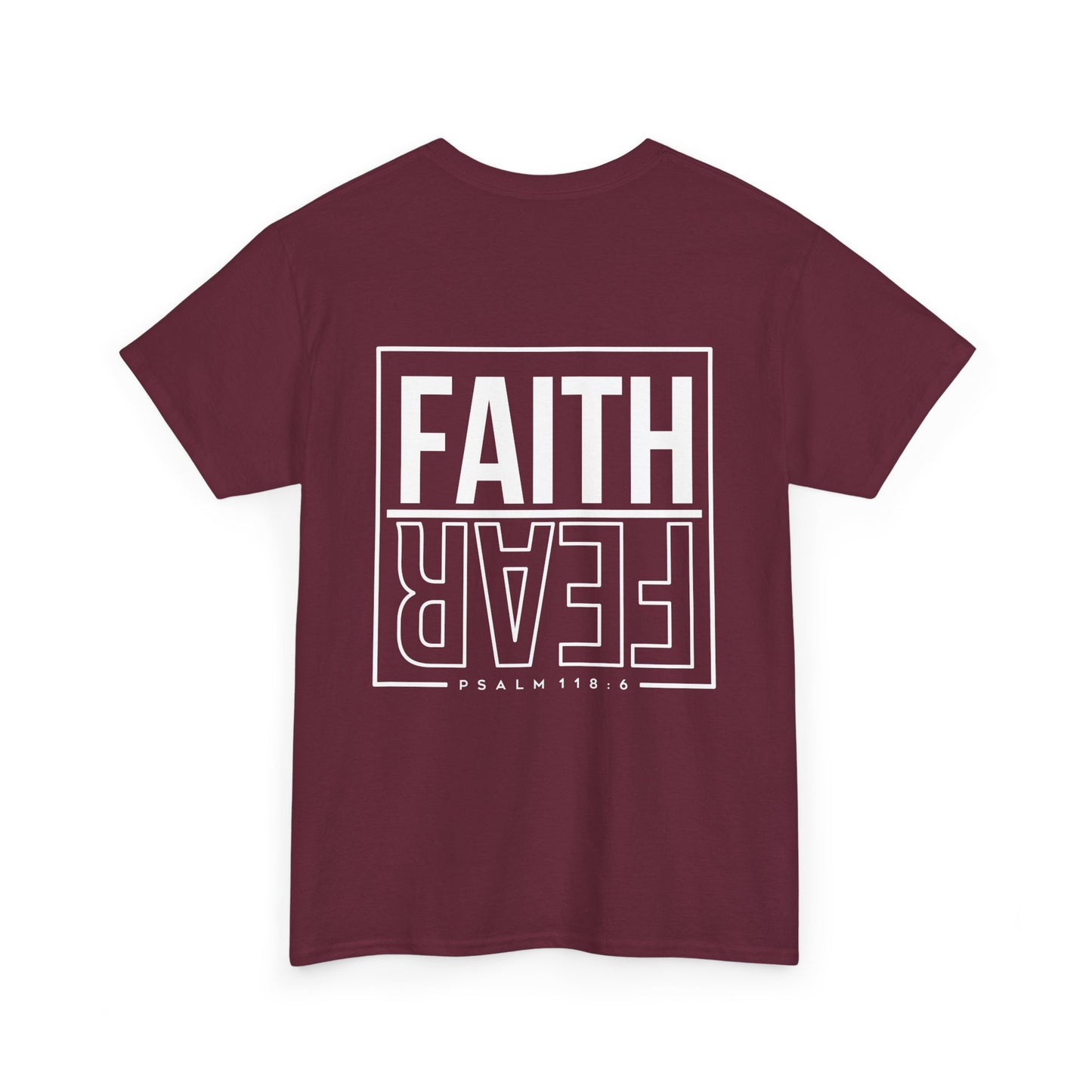 Faith Over Fear T-Shirt – Unisex Softstyle Christian Graphic Tee, Inspirational Faith-Based Shirt, Casual Everyday Wear