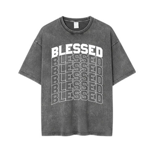 Blessed T-Shirt – Unisex Softstyle Christian Graphic Tee, Faith-Based Apparel, Casual Inspirational Shirt for Believers