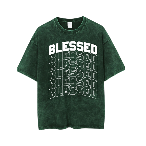Blessed T-Shirt – Unisex Softstyle Christian Graphic Tee, Faith-Based Apparel, Casual Inspirational Shirt for Believers